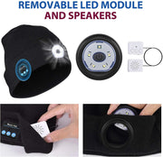🧢GORRO REPRODUCTOR DE MUSICA CON LINTERNA