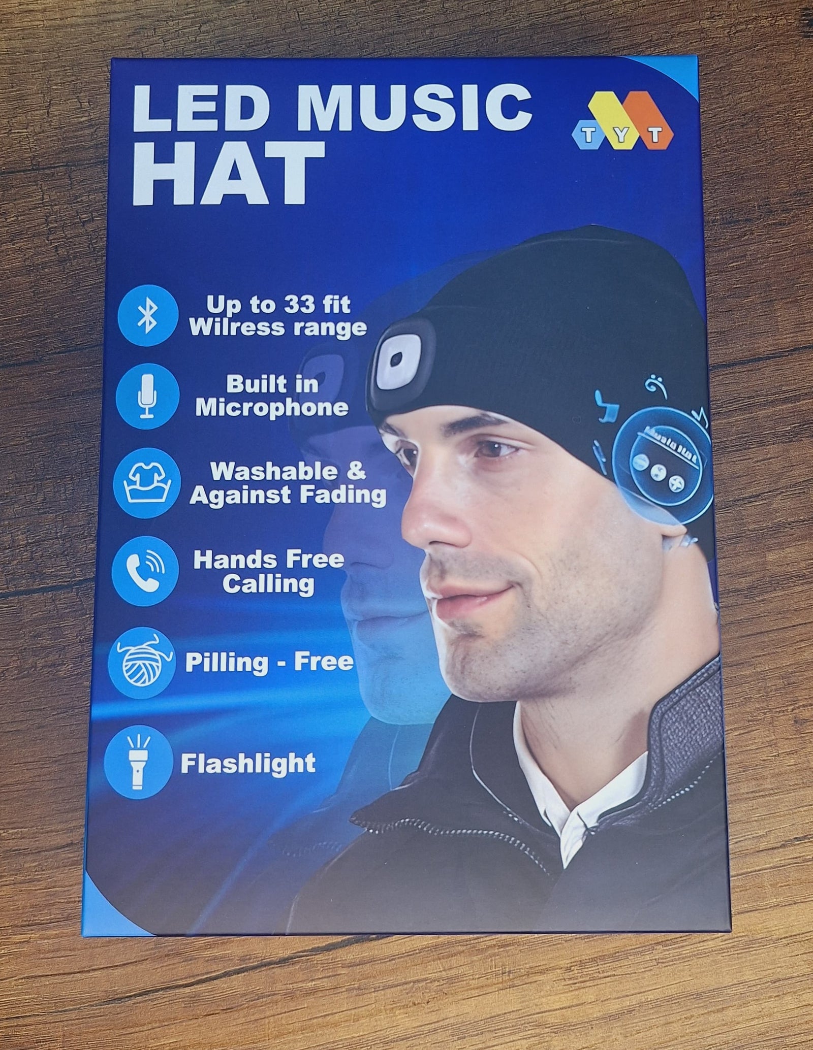 🧢GORRO REPRODUCTOR DE MUSICA CON LINTERNA